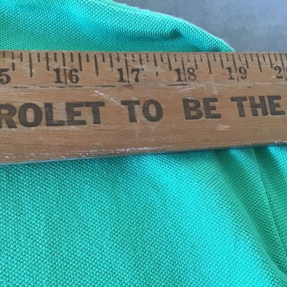 Polo By Ralph Lauren Lrge Green Pique Polo Shirt Navy Polo Crossed Mallets Crest - Picture 8 of 14